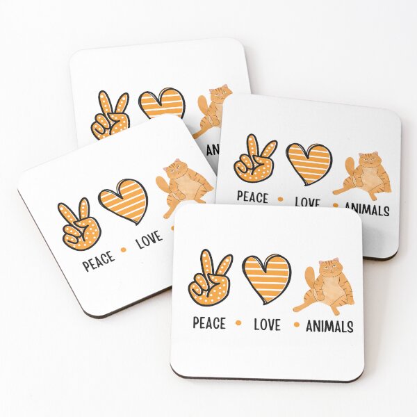 Item preview, Love/peace/ANIMALS designed and sold by PrimeInk.