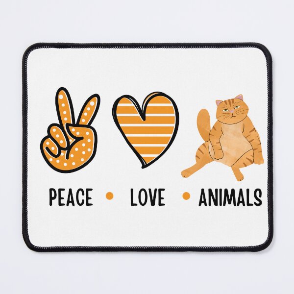 Item preview, Love/peace/ANIMALS designed and sold by PrimeInk.