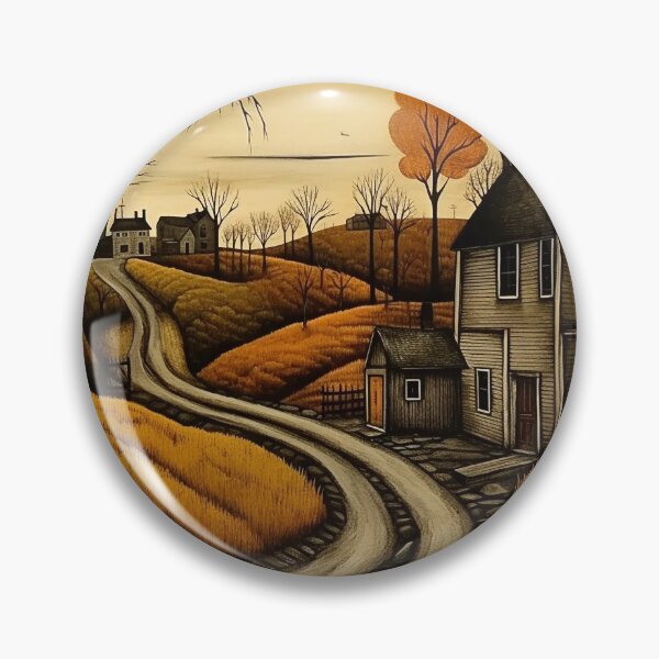 Item preview, country house at sunset sticker #2 designed and sold by darkartsflowers.