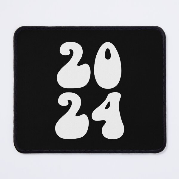 Item preview, 2024 - Happy New Year Cute Retro Groovy Celebration (White Design) designed and sold by Spiprinto.