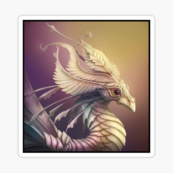 Mother of Pearl Dragon. Sticker