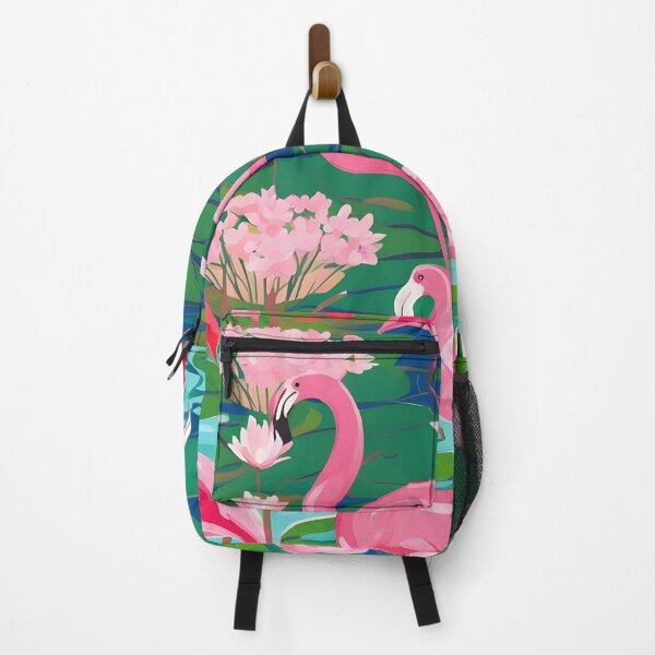 Item preview, Pink flamingos. In lily pond designed and sold by SophieClimaArt.