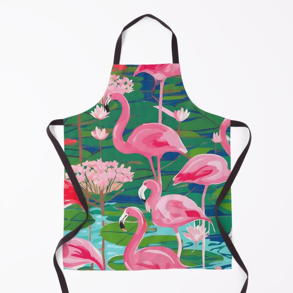 Item preview, Pink flamingos. In lily pond designed and sold by SophieClimaArt.
