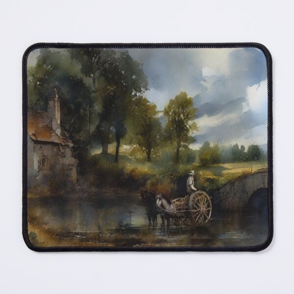 Item preview, The Hay Wain inspired by John Constable, watercolor, impressionism designed and sold by boyangyang.