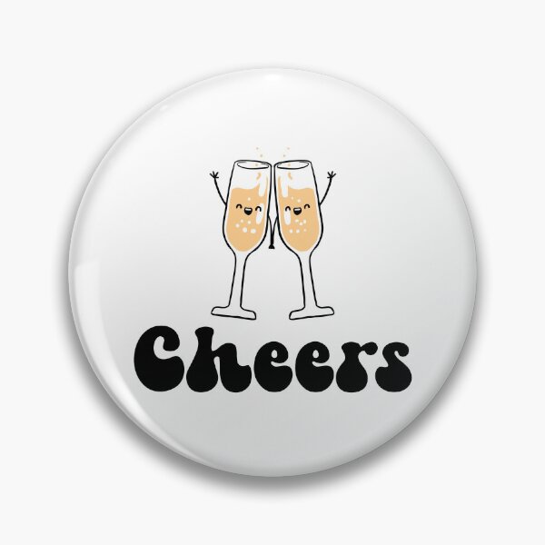 Item preview, Cheers - Happy New Year 2024, Cute Sparkling Wine Glasses Toast Celebration (Black and Sparkling Design) designed and sold by Spiprinto.