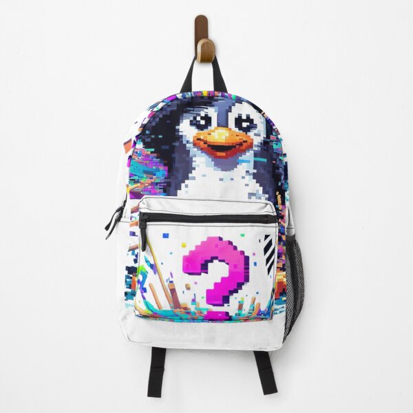 Item preview, Glitch Pixel Penguin vui nhộn: Nghệ thuật kỹ thuật số kỳ lạ với bầu không khí hài hước designed and sold by Huycao211.