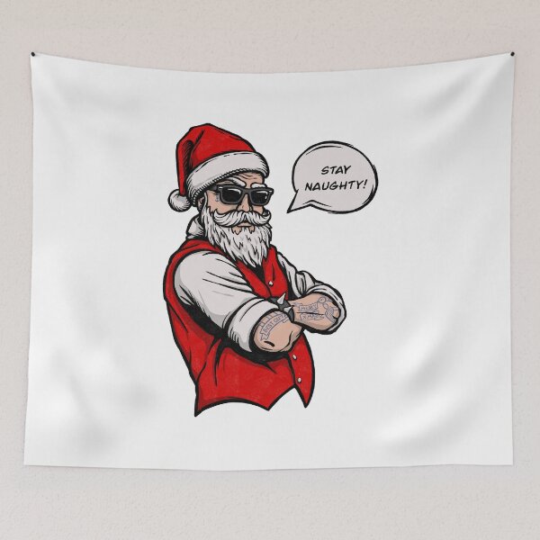 Item preview, SANTA Stay NAUGHTY!  Christmas designed and sold by sellstorm.