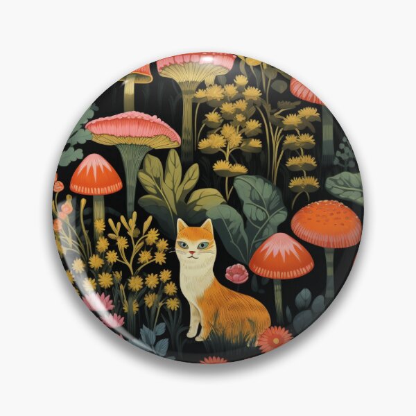 Item preview, cats and mushrooms designed and sold by darkartsflowers.