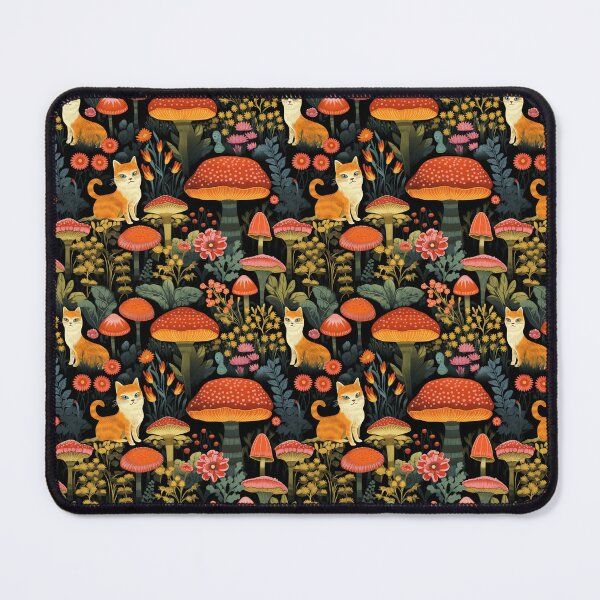 Item preview, cats and mushrooms designed and sold by darkartsflowers.