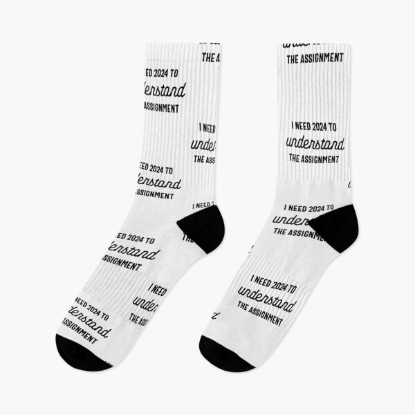 Item preview, I Need 2024 to Understand the Assignment - Funny New Year 2024 Humor (Black Design) designed and sold by Spiprinto.