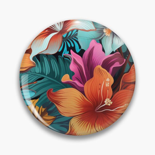 Item preview, Vibrant Modern Floral Pattern Tiled designed and sold by draegenDesign.