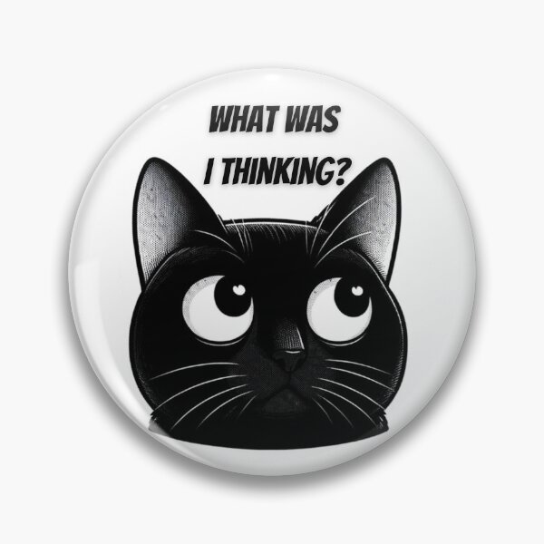 Item preview, Cat zoning out - Absent - Sticker designed and sold by InfinityImprint.