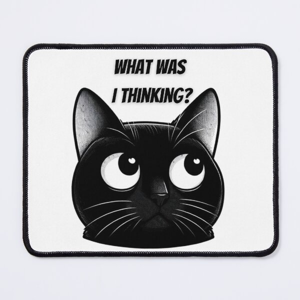 Item preview, Cat zoning out - Absent - Sticker designed and sold by InfinityImprint.