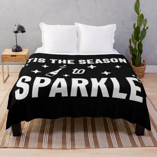 Item preview, Tis the Season to Sparkle - Funny New Year 2024, Sparkling Wine Humor (White Design) designed and sold by Spiprinto.