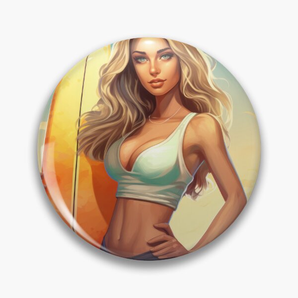 Item preview, Surfer chick designed and sold by TheOosh.