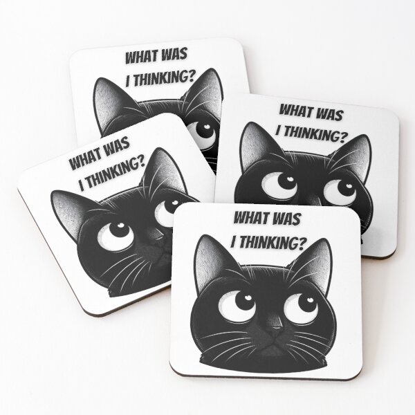 Item preview, Cat zoning out - Absent - Sticker designed and sold by InfinityImprint.