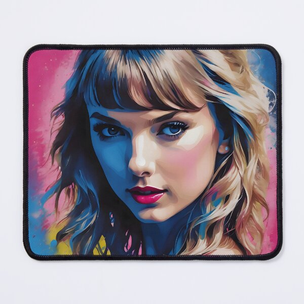 Item preview, Taylor Swift Portrait in Heavy Ink w/Pink and blue ink focus designed and sold by Dan Farsaci.