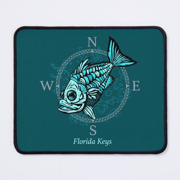 Item preview, Florida Keys Grouper and Compass Rose designed and sold by BlueSkyTheory.