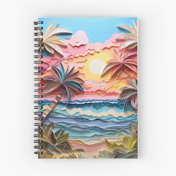 Item preview, Tropical Beach Layered Paper  designed and sold by HausKatz.