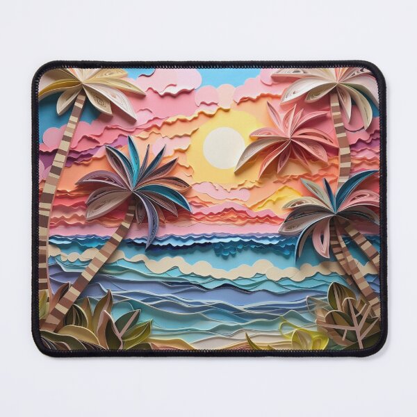 Item preview, Tropical Beach Layered Paper designed and sold by HausKatz.