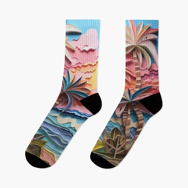 Item preview, Tropical Beach Layered Paper  designed and sold by HausKatz.