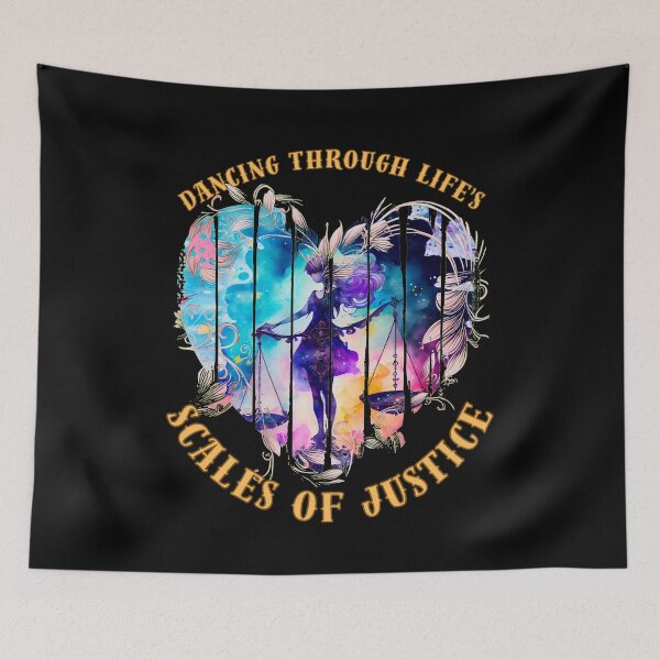 Item preview, Dancing Through Life's Scales Of Justice. libra personality designed and sold by ZodiacWonders.