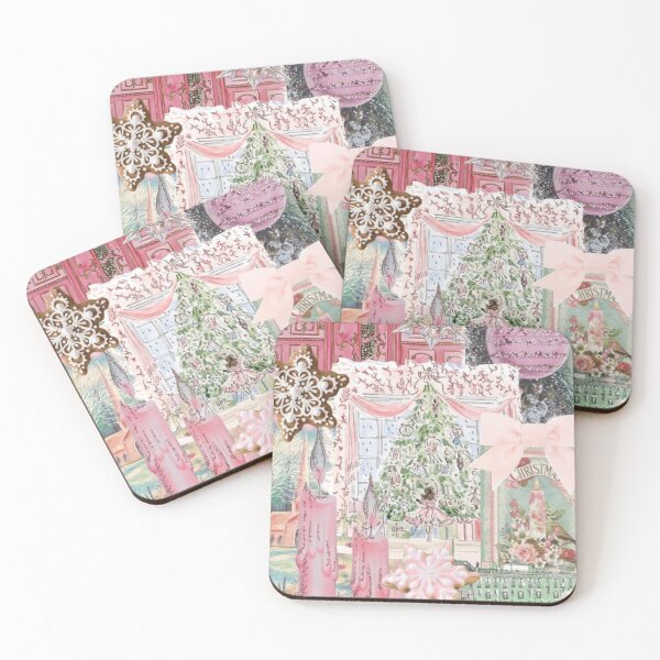 Item preview, pink christmas collage designed and sold by FilmKitty.