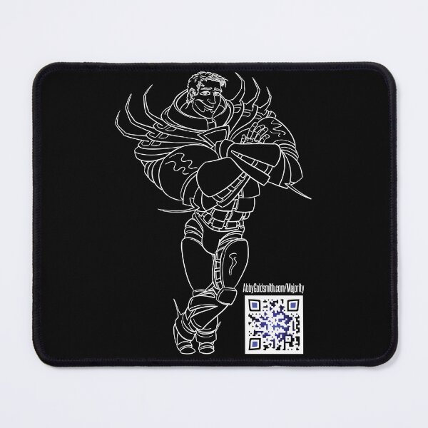Item preview, Ariock: white line art designed and sold by Abby Goldsmith.