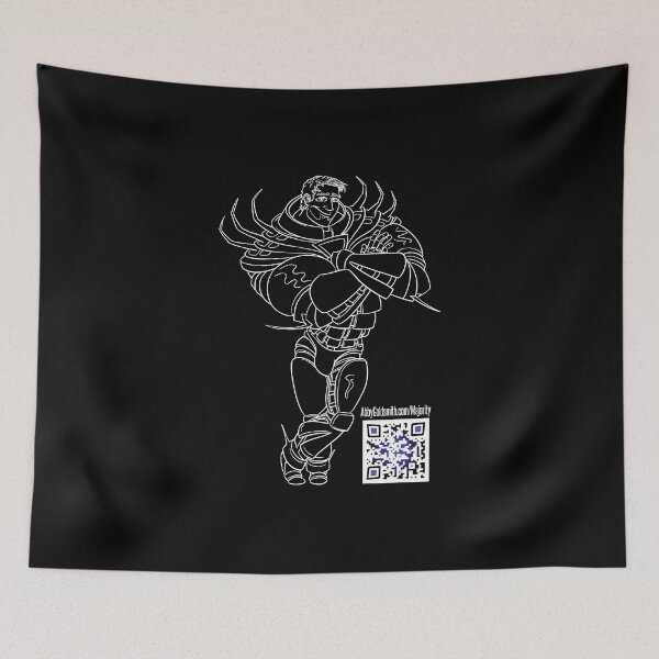 Item preview, Ariock: white line art designed and sold by Abby Goldsmith.