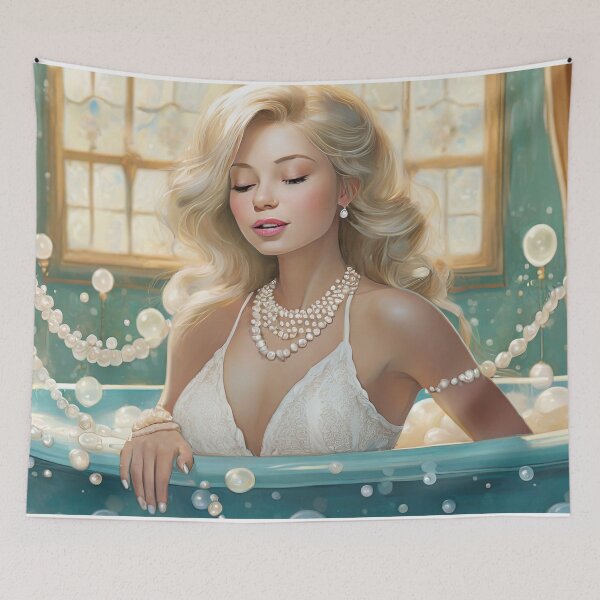 Item preview, Pearls Girls and Bubble Baths designed and sold by LyssasMindArt.