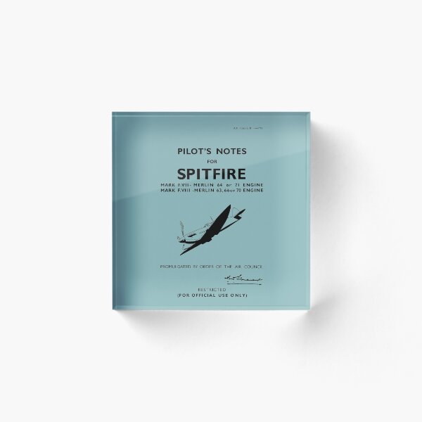 Item preview, Supermarine Spitfire Pilot's Notes designed and sold by AeroRelics.