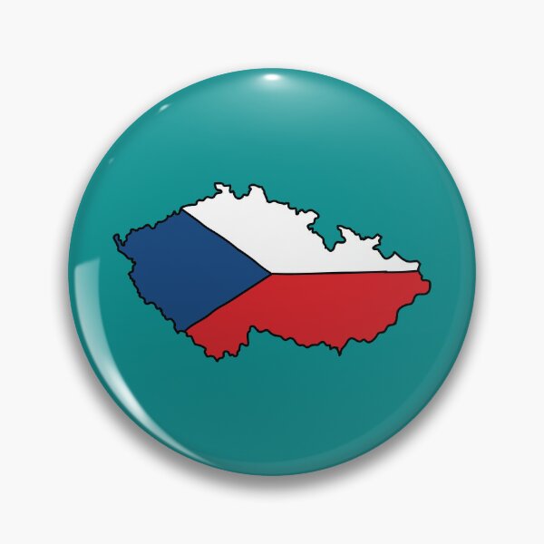 Item preview, Czech Republic country shape flag designed and sold by Rachael Taylor.