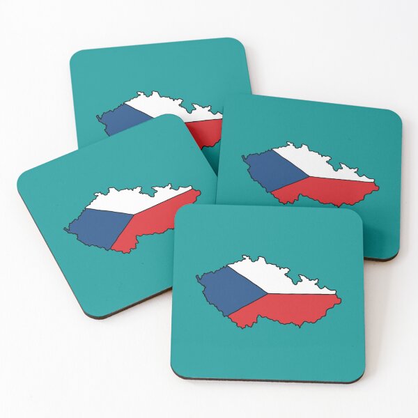 Item preview, Czech Republic country shape flag designed and sold by Rachael Taylor.
