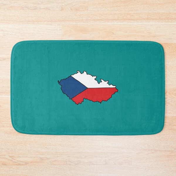 Item preview, Czech Republic country shape flag designed and sold by Rachael Taylor.