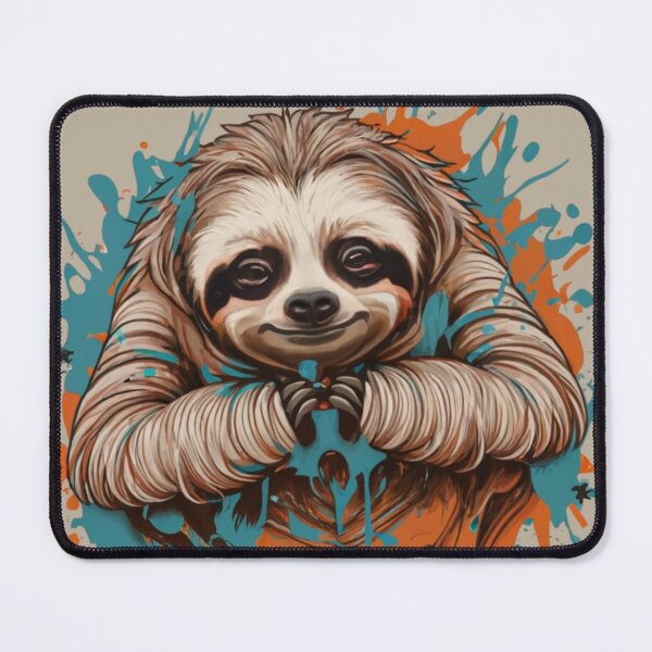 Item preview, Rad Happy Sloth designed and sold by TugForkFinds.