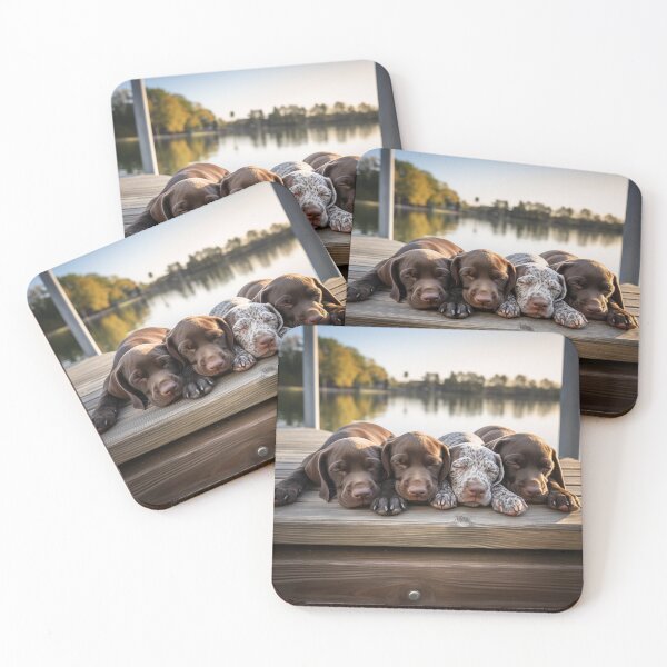 Item preview, German Shorthair Pointer Puppies Sleeping designed and sold by Samuelsboro.