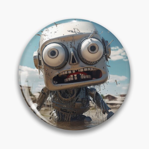Artikelvorschau, Lustiger KI-Roboter entworfen und verkauft von graphicsbylucym.