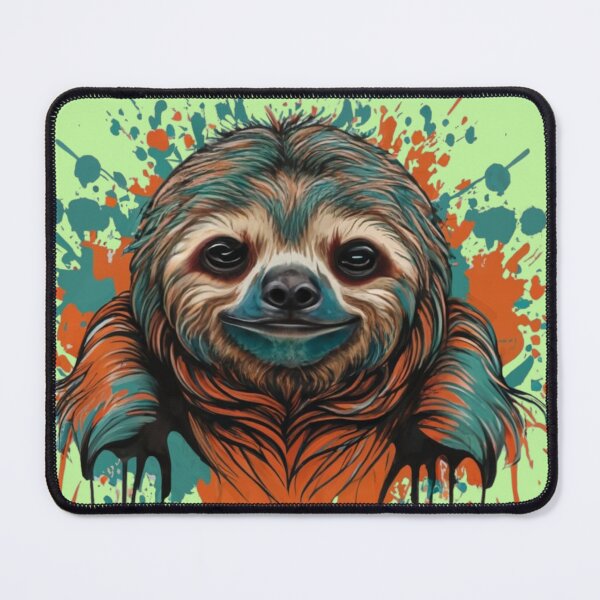 Item preview, Rad Happy Sloth designed and sold by TugForkFinds.