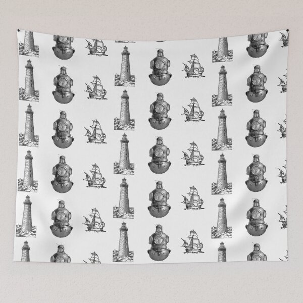 Item preview, Lighthouse, Diving Helment, Ship designed and sold by ellenmueller.