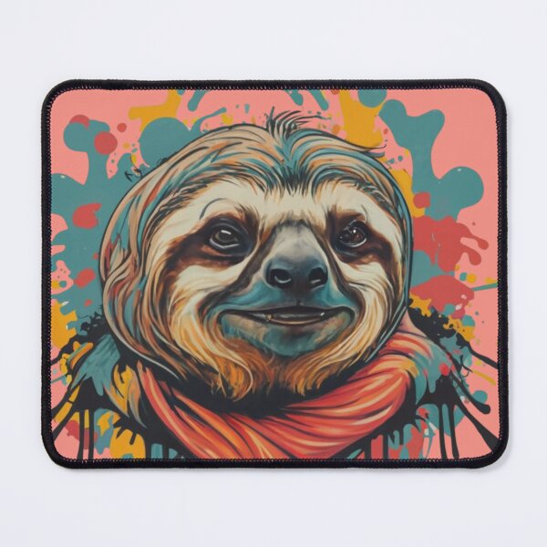 Item preview, Rad Happy Sloth designed and sold by TugForkFinds.