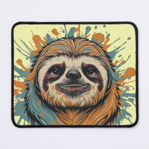 Item preview, Rad Happy Sloth designed and sold by TugForkFinds.