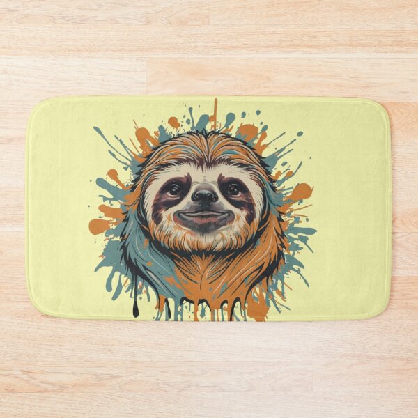 Item preview, Rad Happy Sloth designed and sold by TugForkFinds.