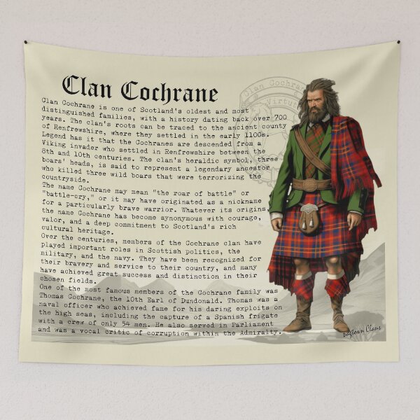 Item preview, Clan Cochrane Scottish History  designed and sold by BagTown Clans.
