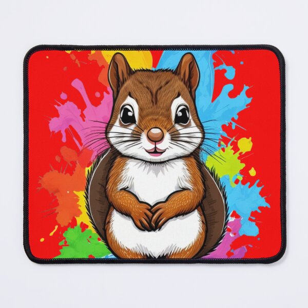 Item preview, Quirky Colorful Squirrel designed and sold by TugForkFinds.