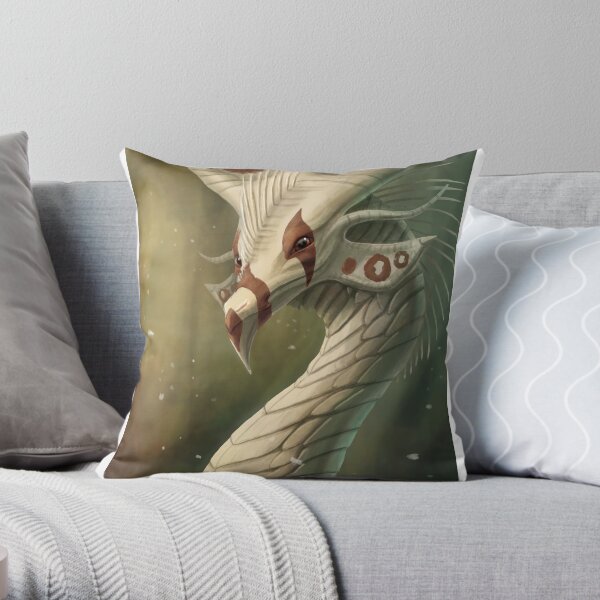 Deep Forest Dragon Throw Pillow