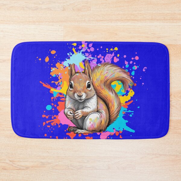Item preview, Quirky Colorful Squirrel designed and sold by TugForkFinds.