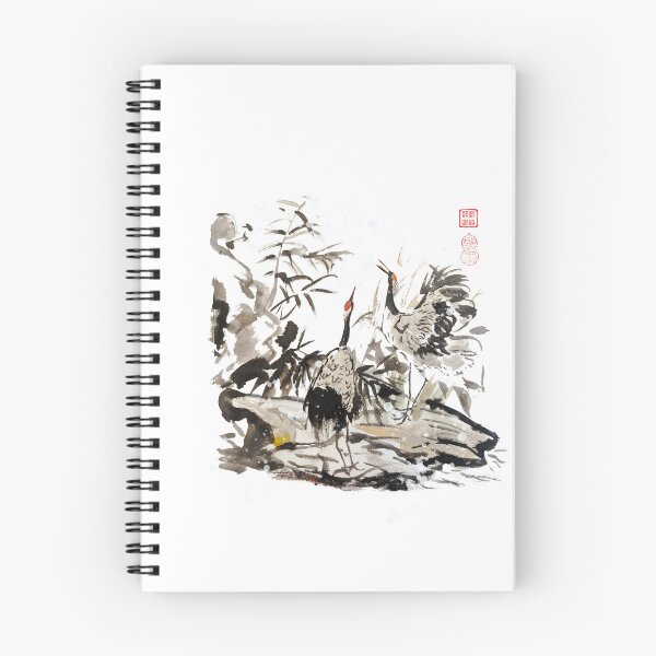 Item preview, Cranes in Bamboo Leaves in the Snow designed and sold by joannahliu.