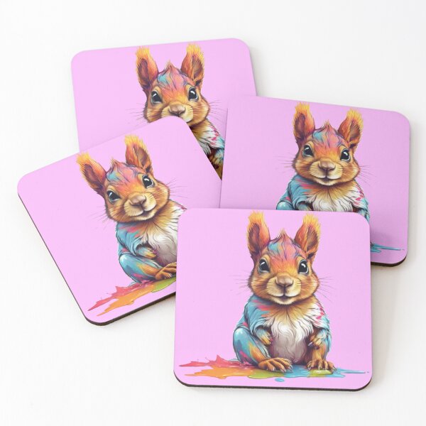Item preview, Cute Colorful Squirrel designed and sold by TugForkFinds.