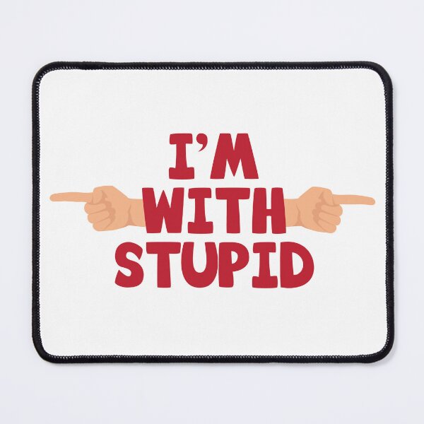 Item preview, I'm With Stupid - Funny T-Shirt, Joke gift designed and sold by Vision-Tees.