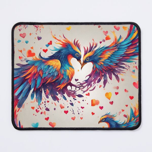 Item preview, Fantasy phoenix love heart abstract valentine (silvergoldvisionary) designed and sold by SGVisionary.